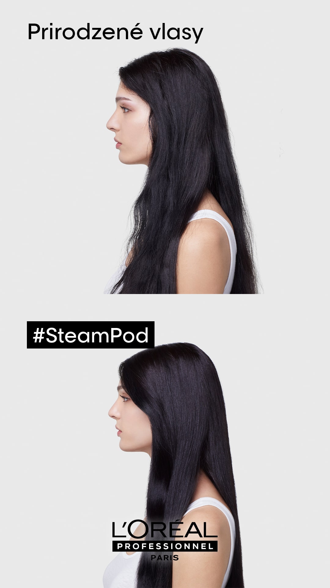 Parní žehlička na vlasy