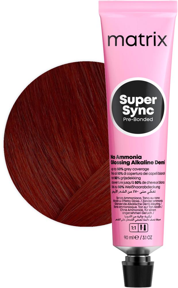 Matrix Super Sync demi-permanentní barva na vlasy 6RB 90ml • Friseurshop